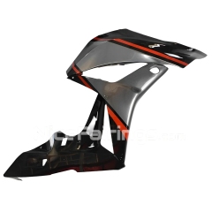 For HONDA 2007-2008 CBR600RR Glossy Silvery Black Shell and floral lines in red Fairing set