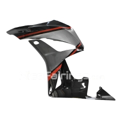 For HONDA 2007-2008 CBR600RR Glossy Silvery Black Shell and floral lines in red Fairing set