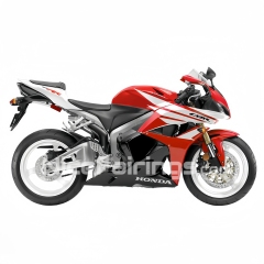 For HONDA 2009-2012 CBR600RR Glossy Red White Black Fairing set