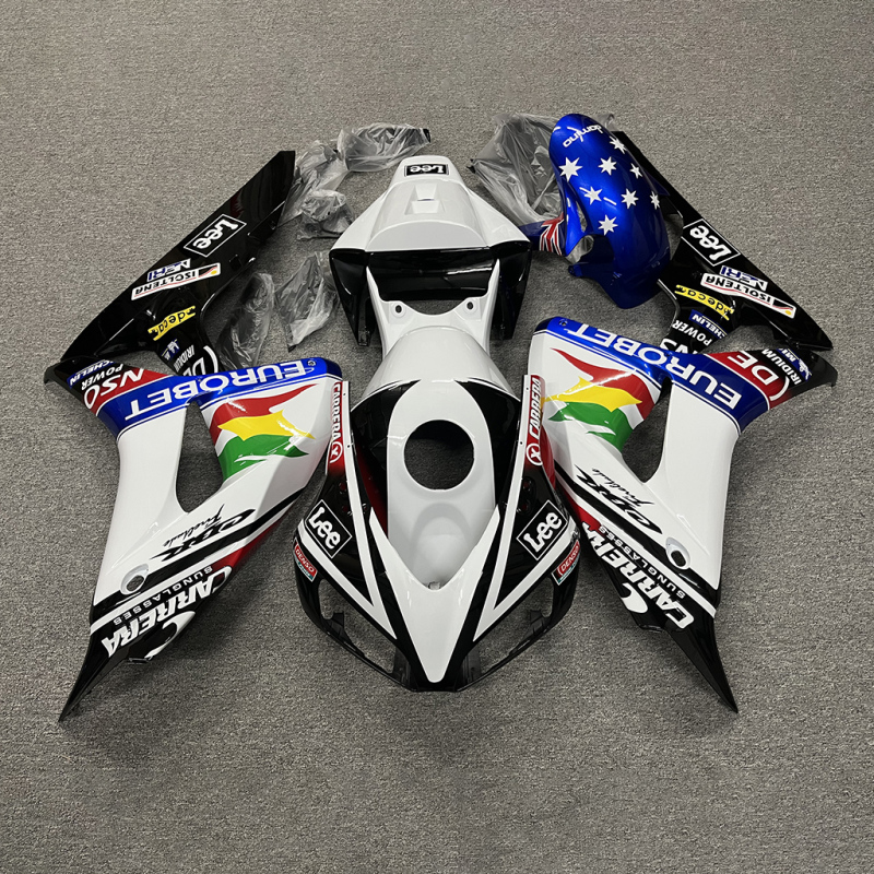 For Honda 2006-2007 CBR1000RR White Black Blue Fairing set