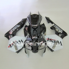 For HONDA 2003 2004 CBR600RR Black White West Fairing set