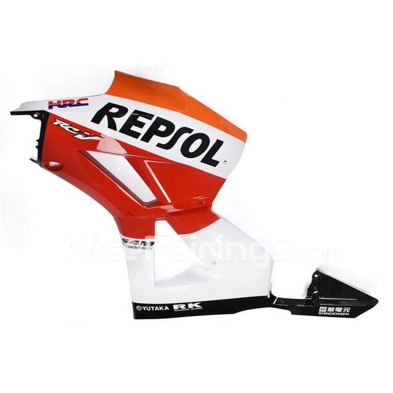 For Honda 2013-2023 CBR600RR Orange white Fairing set