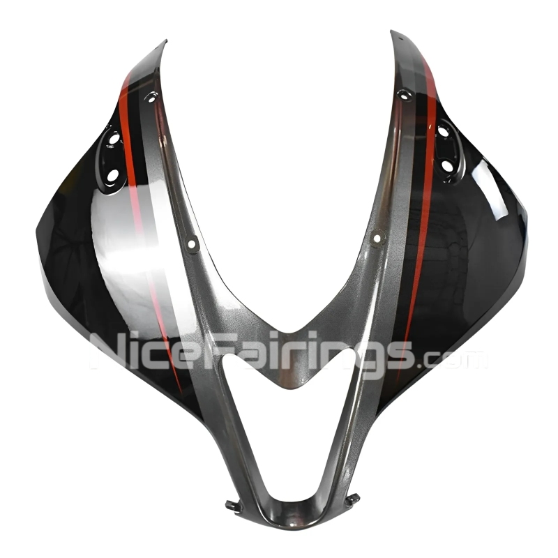 For HONDA 2007-2008 CBR600RR Glossy Silvery Black Shell and floral lines in red Fairing set