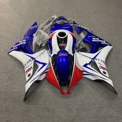 For HONDA 2007-2008 CBR600RR Blue White Fairing set