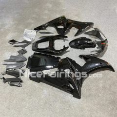For YAMAHA 2003 2004 2005 YZFR6 Glassy Black Injecton Motorcycle Fairings Kit YZF R6