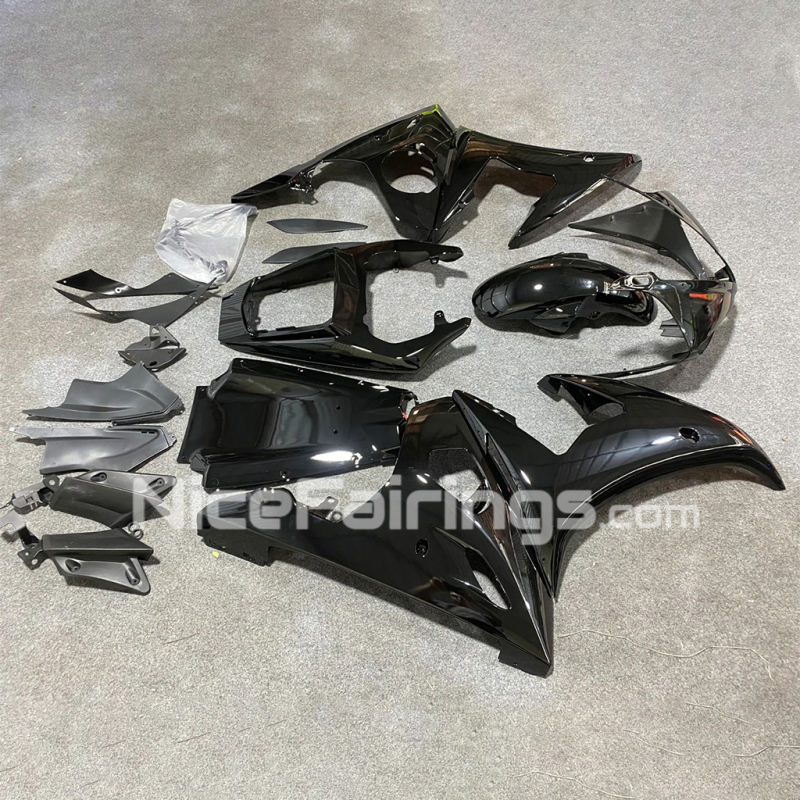 For YAMAHA 2003 2004 2005 YZFR6 Glassy Black Injecton Motorcycle Fairings Kit YZF R6