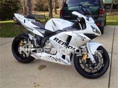 For HONDA 2003 2004 CBR600RR White Silvery Fairing set