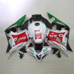 For HONDA 2007-2008 CBR600RR White Green Red Fairing set