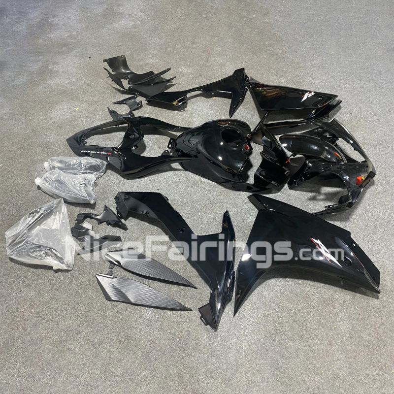 For YAMAHA YZFR1 YZF R1 2007 2008 Glassy Black Fuel Tank Cover Motorcycle Fairings Kit