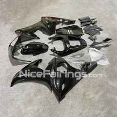 For YAMAHA 2003 2004 2005 YZFR6 Glassy Black Injecton Motorcycle Fairings Kit YZF R6