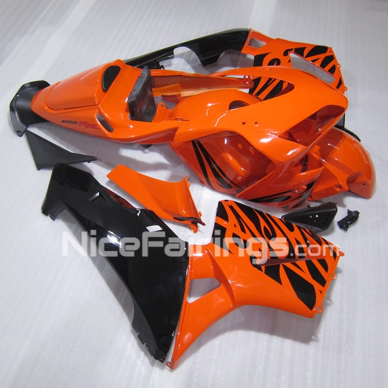For HONDA 2003 2004 CBR600RR Orange Black Full Fairing kits