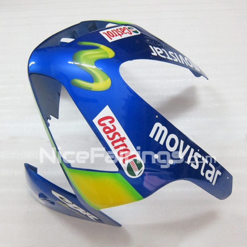 For HONDA 2003 2004 CBR600RR Movistar Blue Green Fairing set