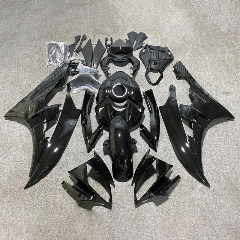 For YAMAHA 2006 2007 YZFR6 Glassy Black Injection Motorcycle Fairings Kit YZF R6