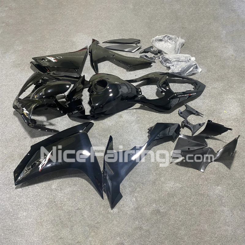 For YAMAHA YZFR1 YZF R1 2007 2008 Glassy Black Fuel Tank Cover Motorcycle Fairings Kit