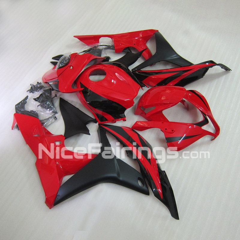 For HONDA 2007-2008 CBR600RR Red Black Fairing set