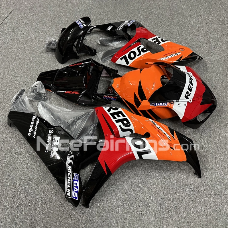 For Honda 2006-2007 CBR1000RR Orange Black Fairing kit