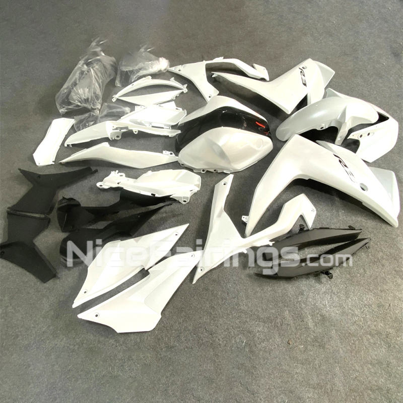 For YAMAHA 2013 2014 2015 2016 2017 2018 YZFR3 YZF R25 White ABS Plastic Monster Fairings Kit