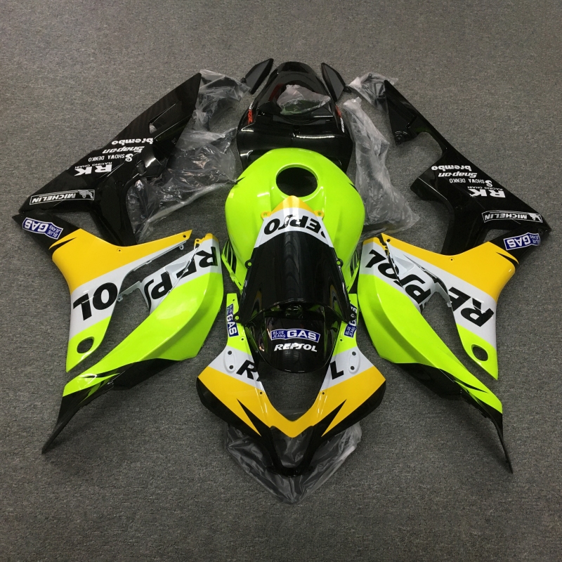 For HONDA 2007-2008 CBR600RR Fluorescent Green Fairing set