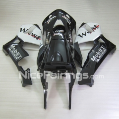 For HONDA 2003 2004 CBR600RR Black White West Fairing set