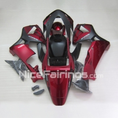For HONDA 2003 2004 CBR600RR Matte Black Wine Red Fairing set