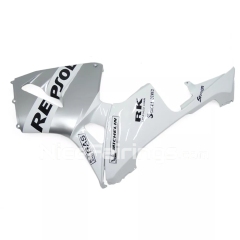 For HONDA 2003 2004 CBR600RR White Silvery Fairing set