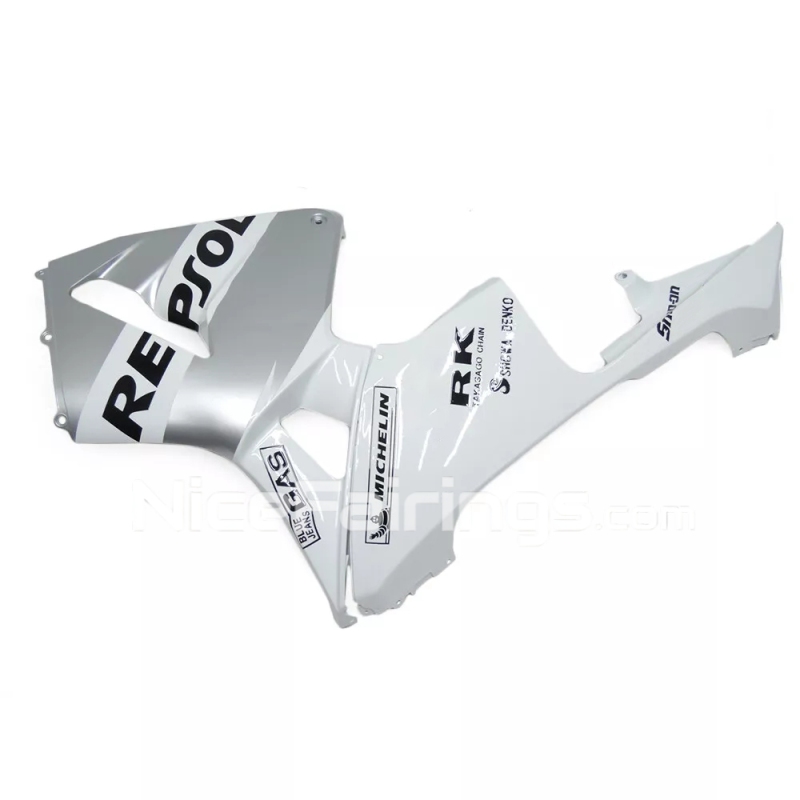 For HONDA 2003 2004 CBR600RR White Silvery Fairing set
