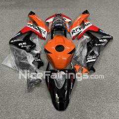 For HONDA 2007-2008 CBR600RR REPSOL Red Black Orange Fairing set