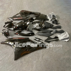 For YAMAHA 2006 2007 YZFR6 Glassy Black Motorcycle Fairings Kit YZF R6