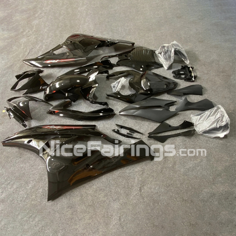 For YAMAHA 2006 2007 YZFR6 Glassy Black Motorcycle Fairings Kit YZF R6