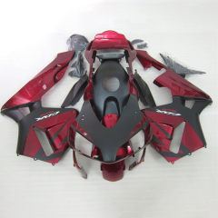 For HONDA 2003 2004 CBR600RR Matte Black Wine Red Fairing set