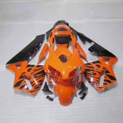 For HONDA 2003 2004 CBR600RR Orange Black Full Fairing kits