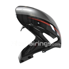 For HONDA 2007-2008 CBR600RR Glossy Silvery Black Shell and floral lines in red Fairing set