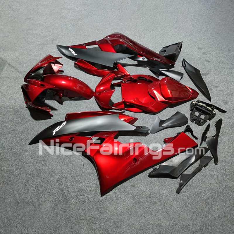 2006 2007 for YAMAHA YZFR6 Red Injection Motorcycle Fairings Kit YZF R6