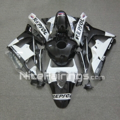 For HONDA 2007-2008 CBR600RR Repsol Black White Fairing set