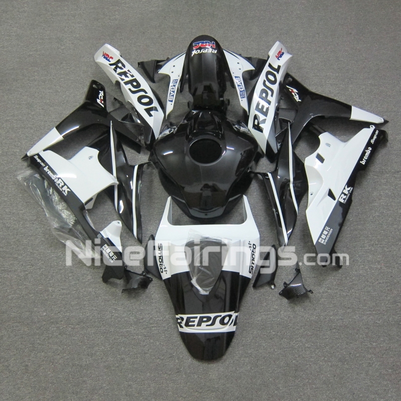 For HONDA 2007-2008 CBR600RR Repsol Black White Fairing set