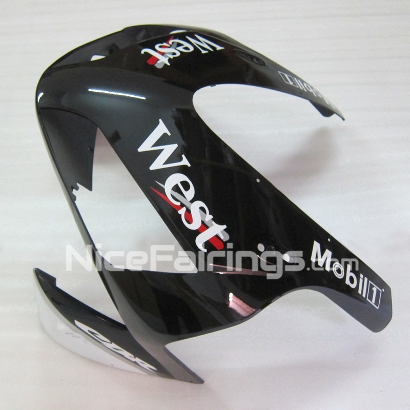For HONDA 2003 2004 CBR600RR Black White West Fairing set