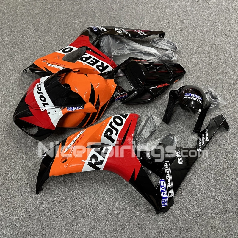 For Honda 2006-2007 CBR1000RR Orange Black Fairing kit