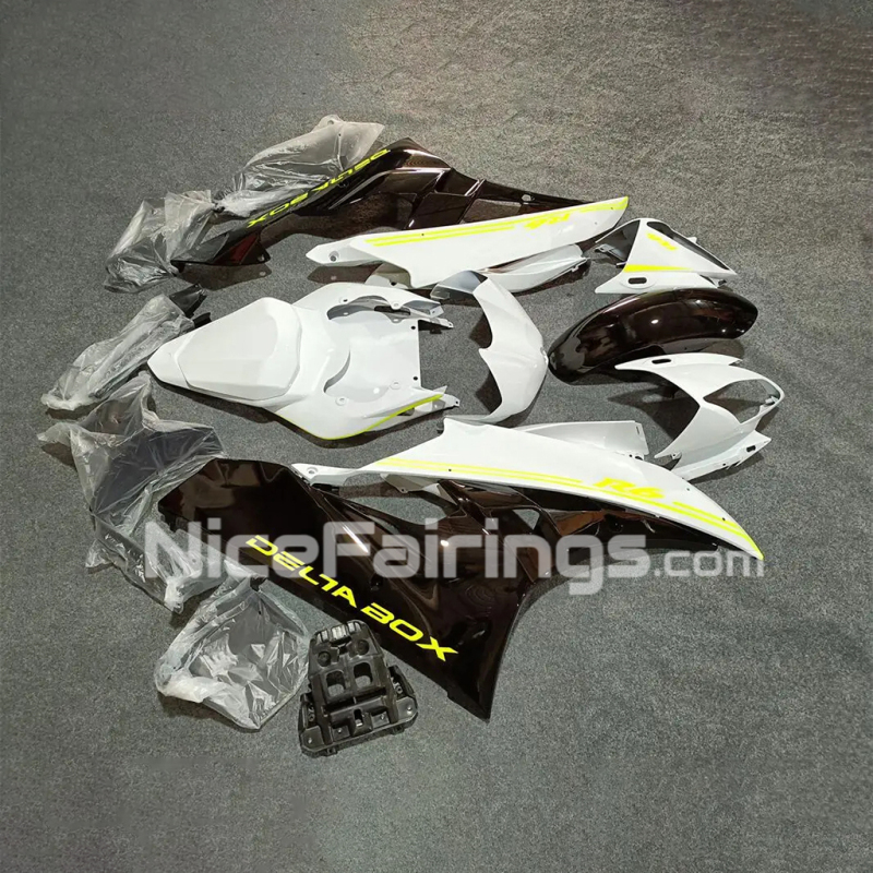 2006 2007 for YAMAHA YZFR6 White Black Motorcycle Fairings Kit YZF R6