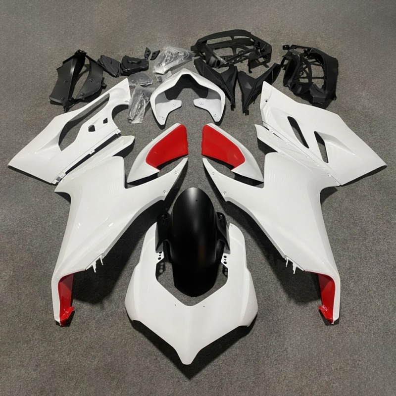 For Ducati Panigale V2 2020 2021 2022 High-Performance 100% Fit Injection Motorcycle Fairings Repair Aftermarket Parts Red White