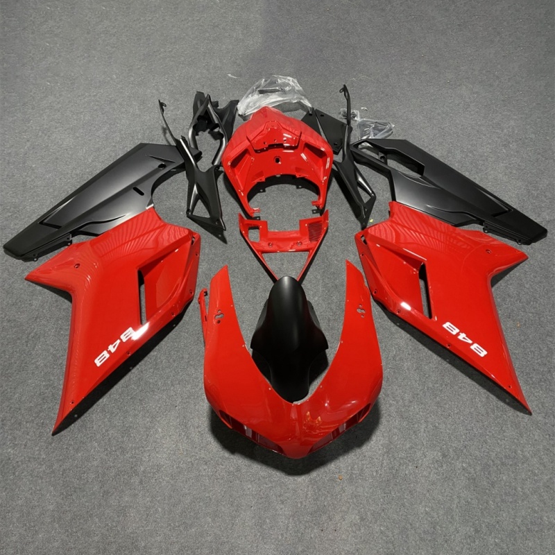 For Ducati 848 1098 1098S 1198 2007 2008 2009 2010 2011 2012 Carbon Fiber Style Fairing Kit Lightweight & Durable