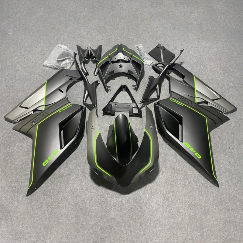 For Ducati 848 1098 1098S 1198 2007 2008 2009 2010 2011 2012 Carbon Fiber Style Fairing Kit Lightweight & Durable