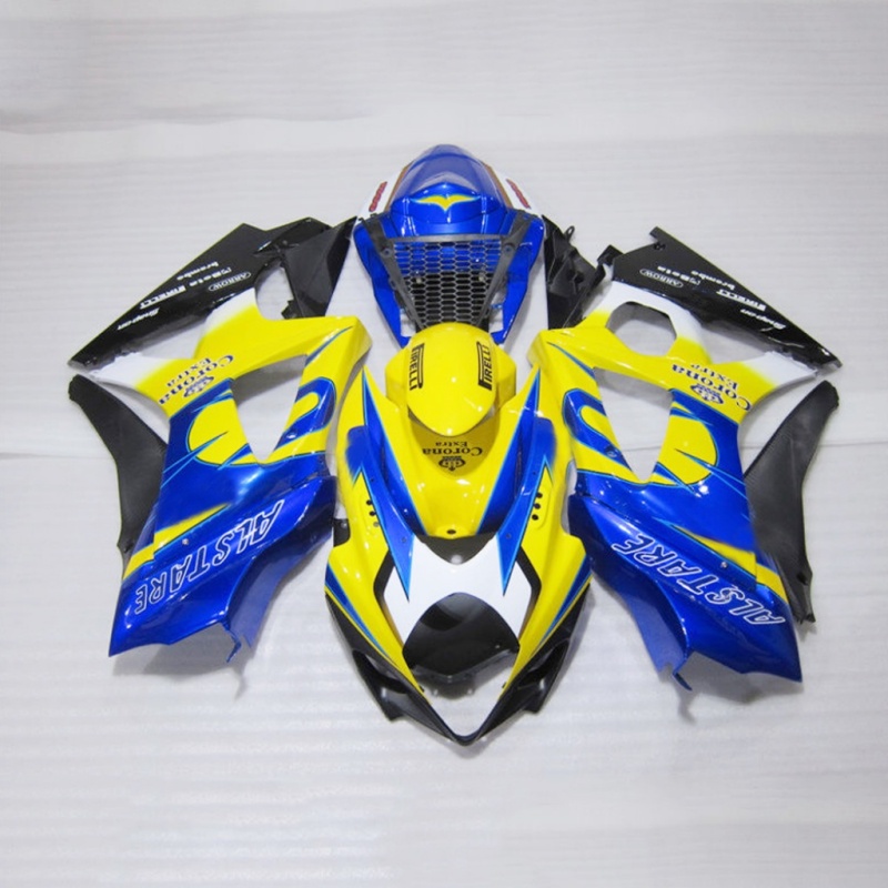 High-Quality Fairing Panel Kit for Suzuki GSXR1000 K7 2007-2008 – ABS Plastic, Injection Molded, Custom Paint, 100% Fitment