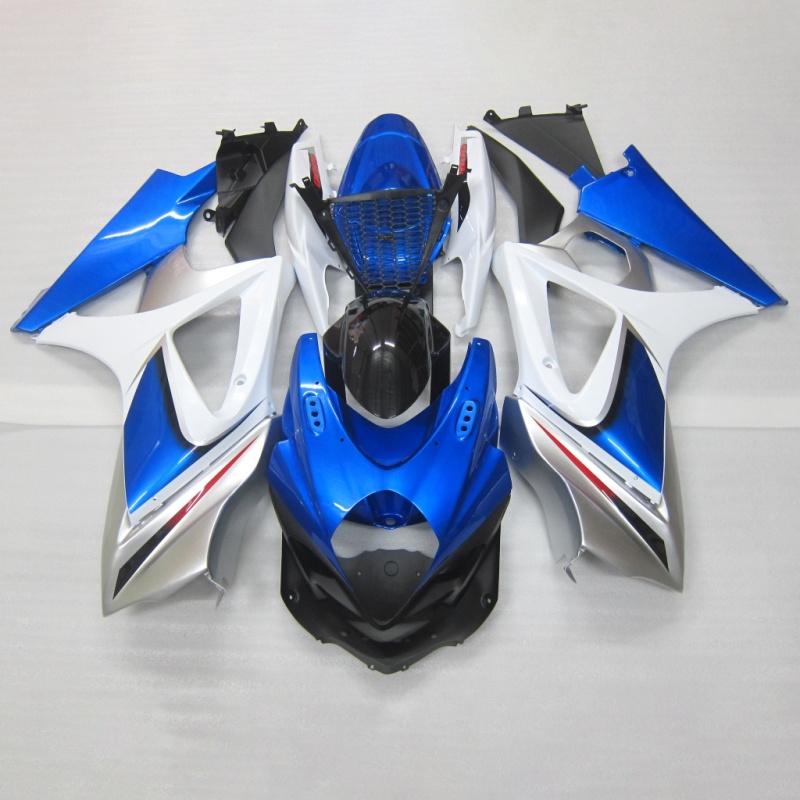 For Suzuki GSXR1000 K7 2007-2008 Fairing Bodywork Kit – High-Quality ABS, Injection Molded, Red Flames, Durable and Customizable