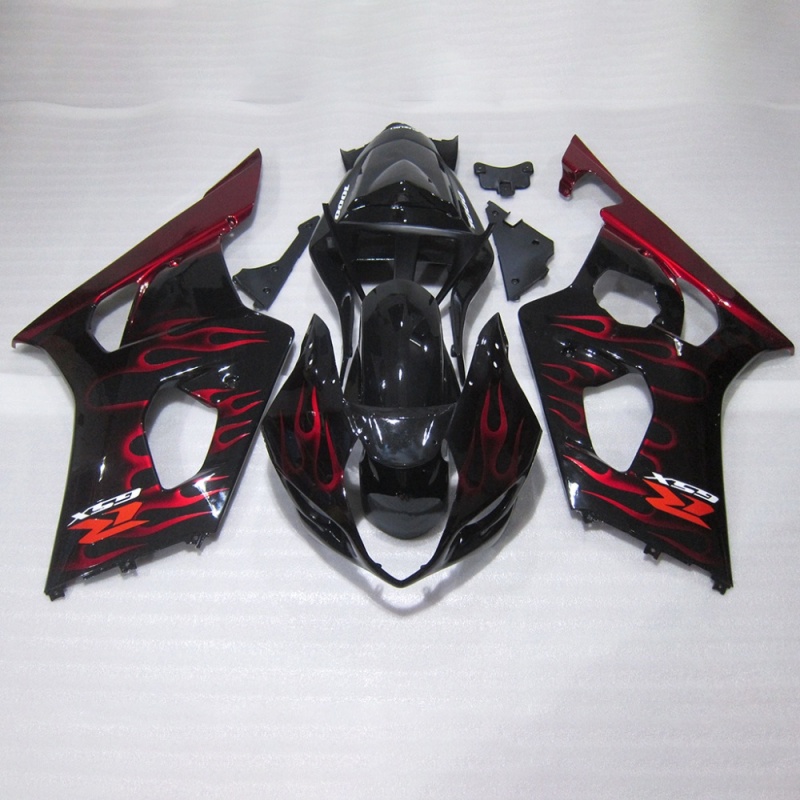For GSXR1000 2003-2004 K3 Suzuki Perfect Fit ABS Plastic Injection Molded Panel Kit Customizable Aftermarket Fairing
