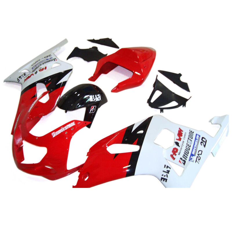 Motorcycle Fairing Kit for Suzuki GSXR600 750 2001-2003 K1, Perfect Fit ABS Plastic Cowl Kit, Replacement Bodywork