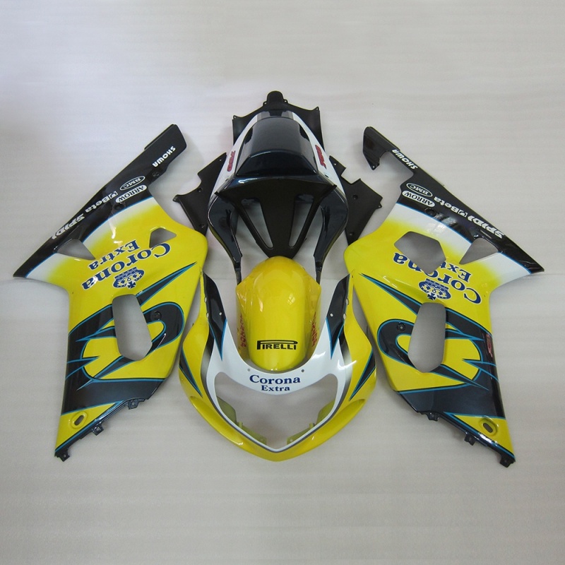 High-Quality Fairing Kit for Suzuki GSXR600 750 2001-2003, ABS Plastic Injection Molded Panel Kit, Customizable Aftermarket Bodywork