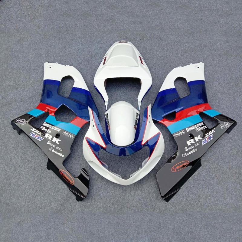 Custom Fairing Kit for Suzuki GSXR600 750 2001-2003 K1, Multiple Color Options Aftermarket ABS Plastic Bodywork and High Durability