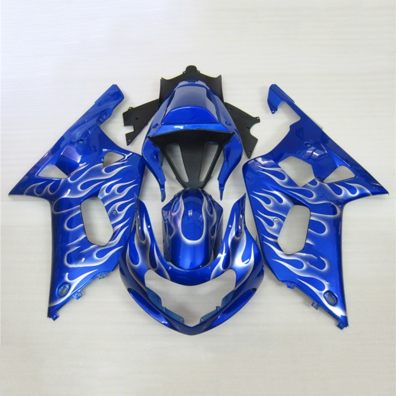 Motorcycle Fairing Set for Suzuki GSXR600 750 2001-2003 K1, Carbon Fiber Style ABS Plastic Body Kit, Perfect Fit