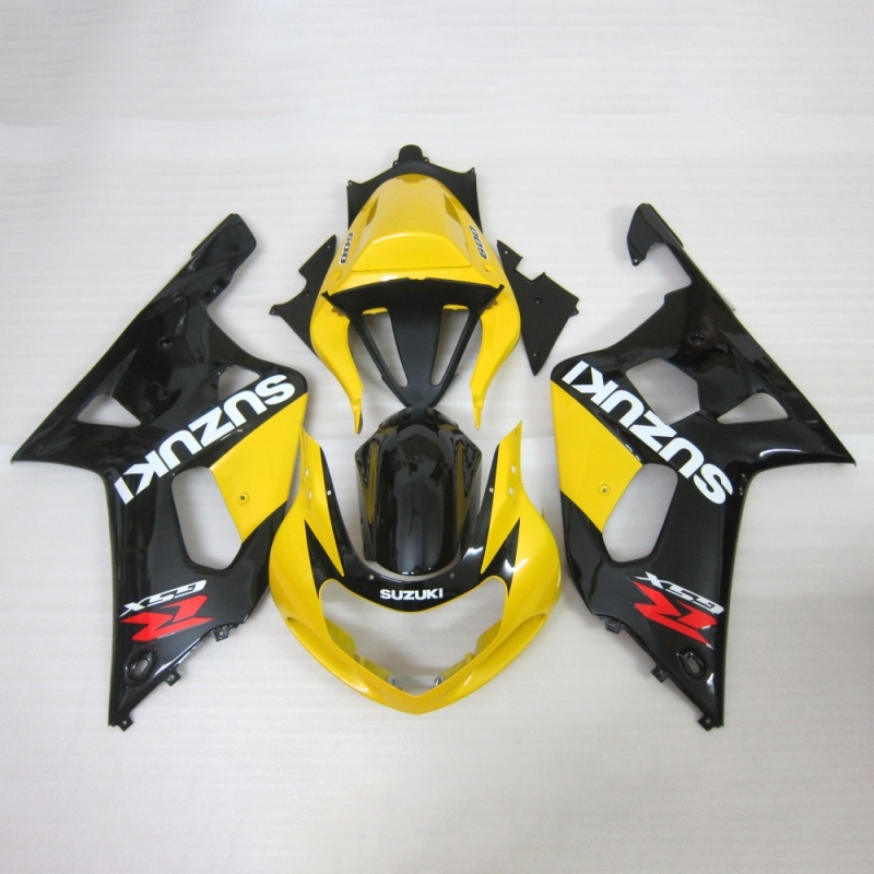 Motorcycle Fairing Set for Suzuki GSXR600 750 2001-2003 K1, Carbon Fiber Style ABS Plastic Body Kit, Perfect Fit