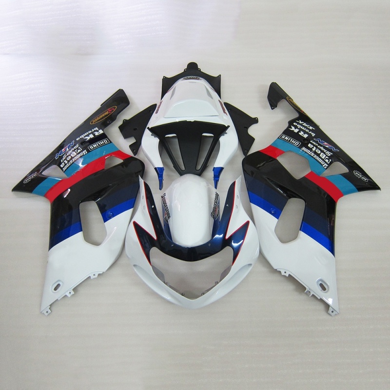 Motorcycle Fairing Set for Suzuki GSXR600 750 2001-2003 K1, Carbon Fiber Style ABS Plastic Body Kit, Perfect Fit